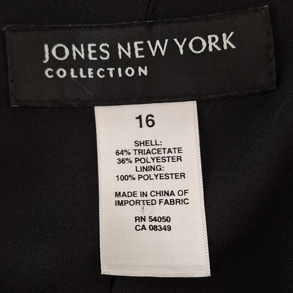 Jones New York fit and flare black midi dress. - Picture 5 of 5